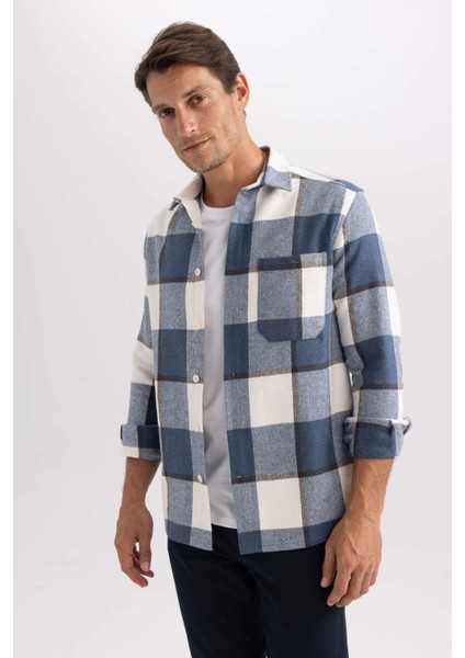 Regular Fit Oduncu Uzun Kollu Gömlek Y1702AZ23AU
