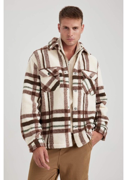 Relax Fit Polo Yaka Gömlek Ceket A7988AX23WN fırsatları