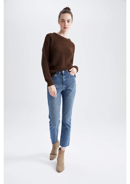 Regular Fit Basic Selanik Örgülü Triko Kazak H6905AZ22AU fiyatları