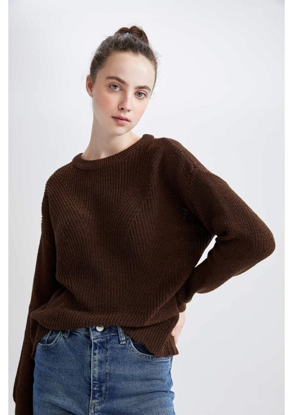 Regular Fit Basic Selanik Örgülü Triko Kazak H6905AZ22AU modelleri