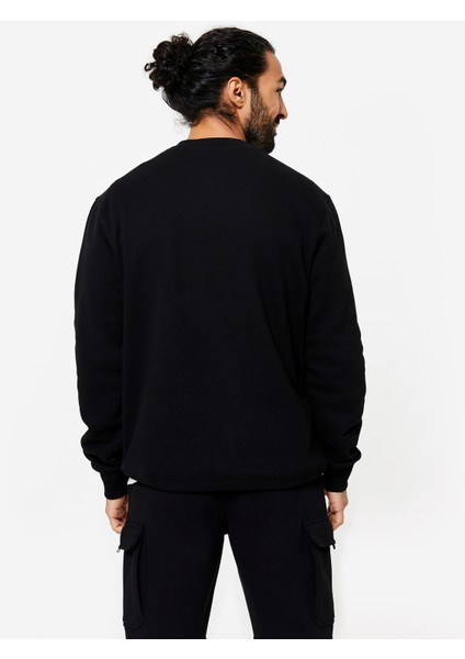 Erkek Sweatshirt - Siyah