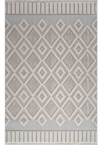 Amentes 09990B Bej Bohem Iskandinav Tarz Halı