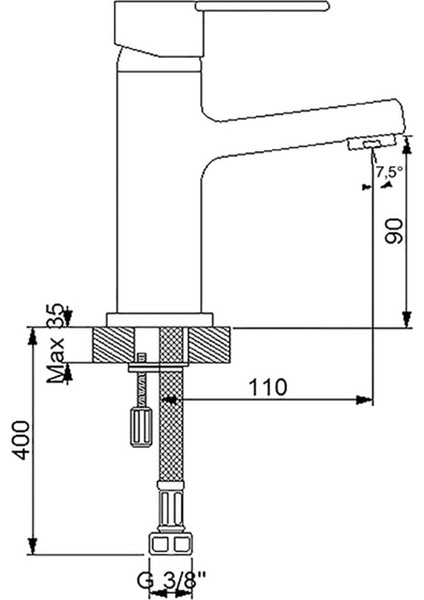 Domino Lavabo Bataryası Siyah 971521B fiyatları