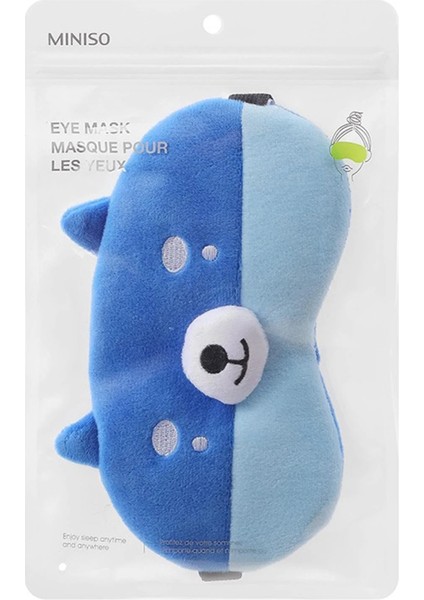 Hayvan Figürlü Kadife Uyku Maskesi