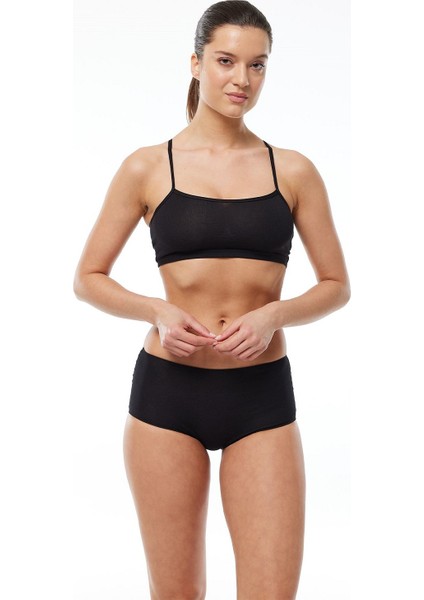 1053 4'lü Paket Kadın Modal Geniş Kenarlı Iz Yapmayan Slip & Külot modelleri