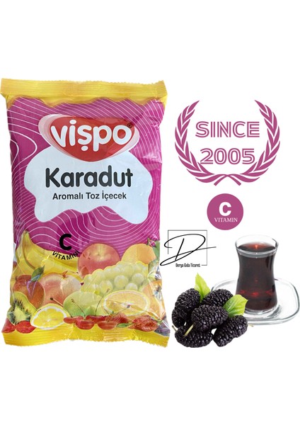 Vişpo Karadut Aromalı İçecek Tozu