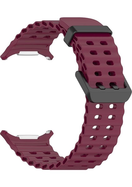 Samsung Galaxy Watch Ultra 47 mm Uyumlu Silikon Spor Kordon Özel Pim Soft Jel Silikon Kayış