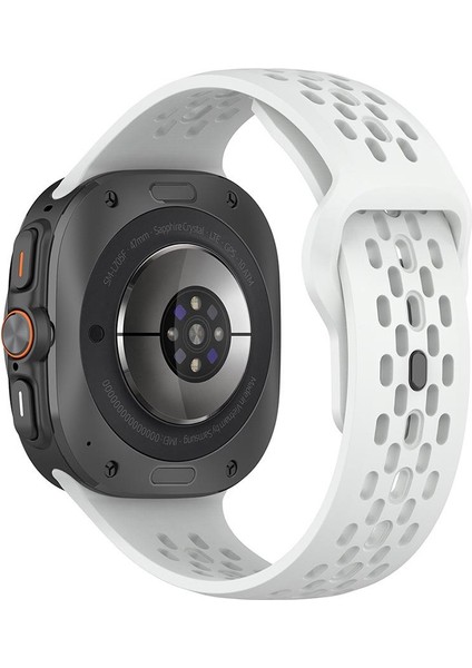 Samsung Galaxy Watch Ultra 47 mm Uyumlu Delikli Silikon Kordon Özel Pim Soft Jel Silikon Spor Kayış modelleri