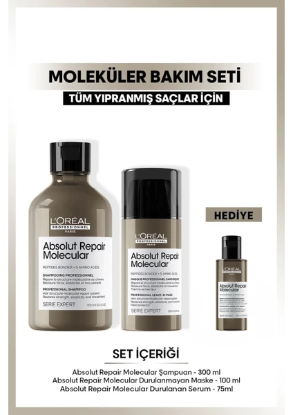 L'Oréal Professionnel Serie Expert Absolut Repair Içten Dışa Güçlendirici Molecular Bakım Seti