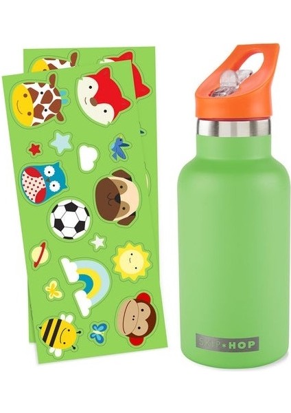 Spark Style Stickerlı Paslanmaz Çelik Suluk