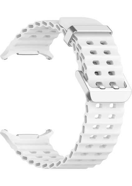 Samsung Galaxy Watch Ultra 47 mm Uyumlu Silikon Spor Kordon Özel Pim Soft Jel Silikon Kayış