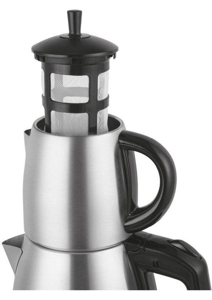 C / F CTM-121 Mytea Çay Makinesi 1600 Watt 220 - 240 V Çelik Elektrikli Çaydanlık Bordo 50 Hz / 60