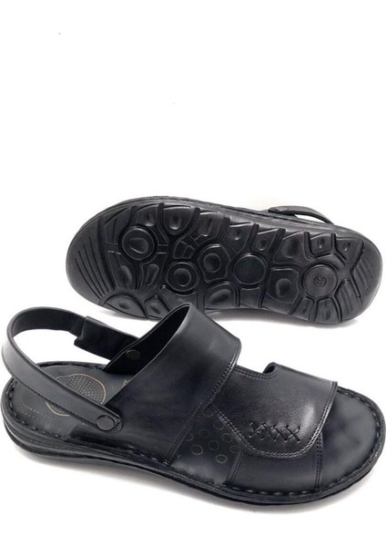 Deri Tam Ortopedik Masajlı Erkek Sandalet fırsatları