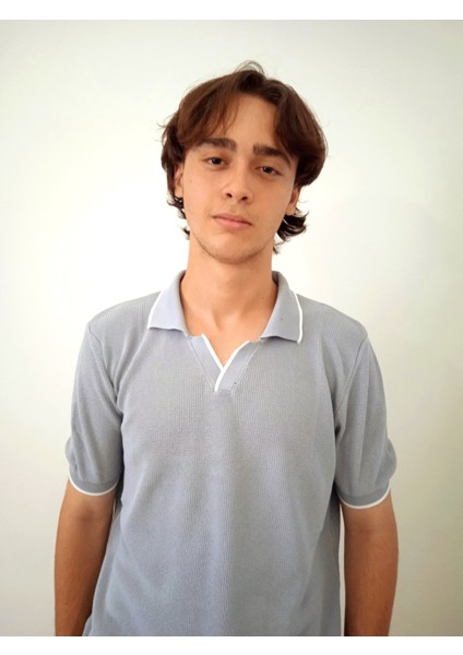 Erkek Polo Yaka Gri Triko Tshirt modelleri