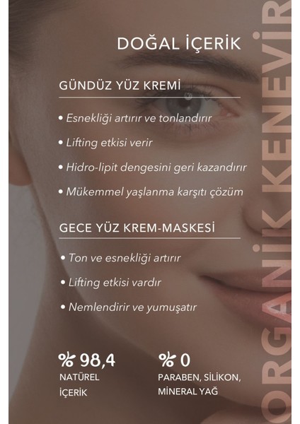 Yüz Bakım Seti: Yüz Nemlendirici Gündüz Kremi + Gece Krem Maskesi Cilt Sıkılaştırıcı Yaşlanma Karşıtı fırsatları