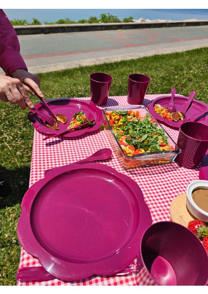 Piknik Seti Kamp Seti 6 kişilik Pasta Seti