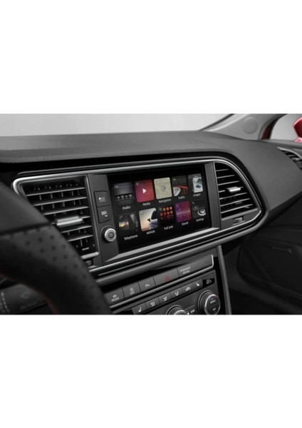 8 Inç Multimedya Ekran Koruyucu Film Seat Leon Araç Uyumlu Çizilmelere Karşı Koruma