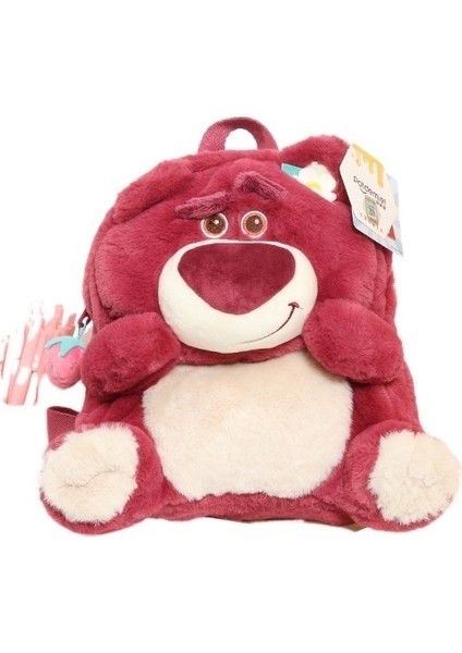 Disney Çilek Ayı Dikiş Peluş Bebek Sırt Çantası Dikiş Sırt Çantası Öğrenci Okul Çantası Peluş Çanta (Yurt Dışından)