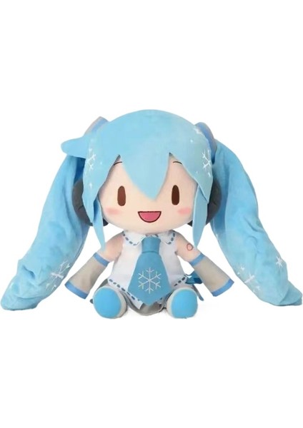 Hatsune Miku Fufu Bebek Yay Peluş Bebek Animasyon Doğum Günü si Kar Kiraz Çiçeği (Yurt Dışından)