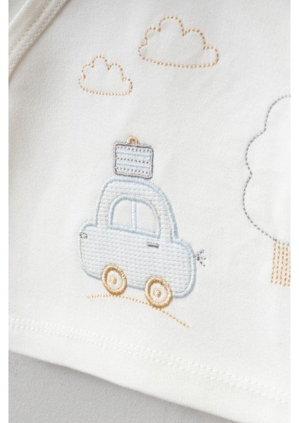 Sevimli Araba Desenli 10 Parça Kutulu Yenidoğan Hastane Çıkışı Zıbın Seti Erkek Çocuk fiyatları