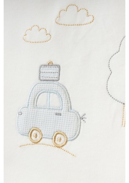 Sevimli Araba Desenli 10 Parça Kutulu Yenidoğan Hastane Çıkışı Zıbın Seti Erkek Çocuk fırsatları