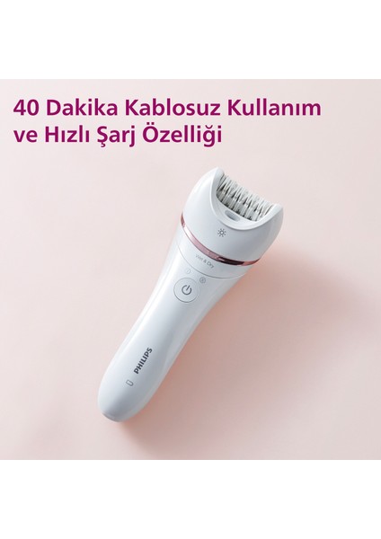 PHILIPS 8000 SERISI BRE720/05 ISLAK KURU EPILATOR