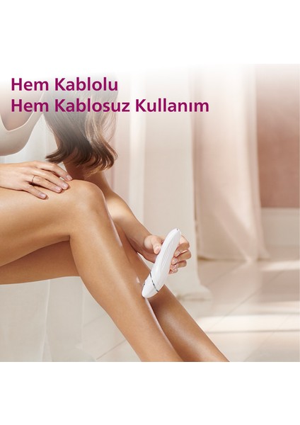 PHILIPS 8000 SERISI BRE720/05 ISLAK KURU EPILATOR