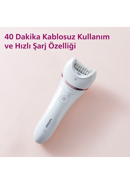 PHILIPS 8000 SERISI BRE700/05 ISLAK KURU EPILASYON ALETI