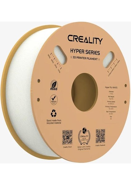 Hyper Pla Filament 1.75MM 1000GR - Beyaz fiyatları