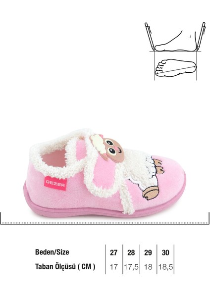 Kışlık Cırtlı Ayarlanabilir Rahat Iç Taban Kız Çocuk Panduf Ayakkabı fiyatları