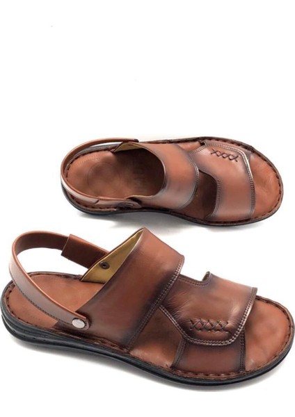 Deri Tam Ortopedik Masajlı Erkek Sandalet fiyatları