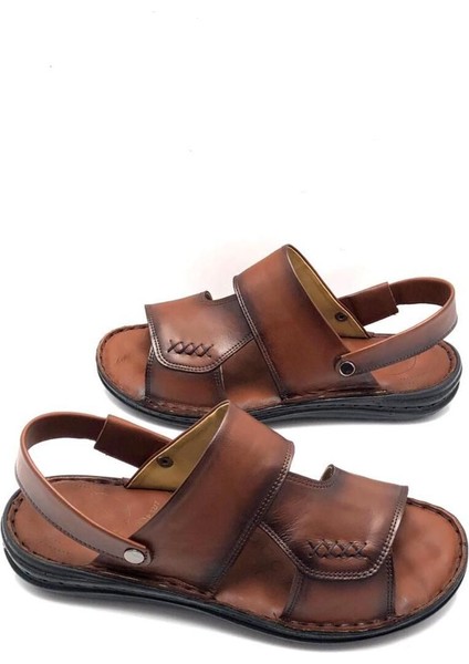 Deri Tam Ortopedik Masajlı Erkek Sandalet fırsatları
