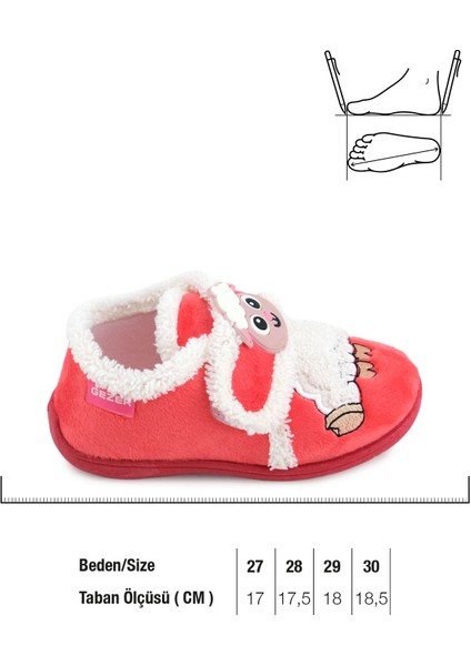 Kışlık Cırtlı Ayarlanabilir Rahat Iç Taban Kız Çocuk Panduf Ayakkabı fiyatları