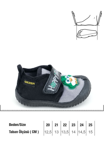 Kışlık Cırtlı Ayarlanabilir Rahat Taban Happy Birds Bebe Erkek Panduf Ayakkabı fiyatları