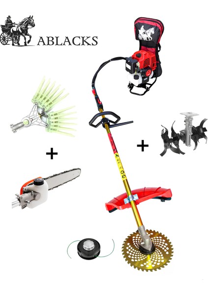 Sırt Tırpan + Tırnaklı Silkeleme + Dal Budama + Akrep Çapa Aparatı