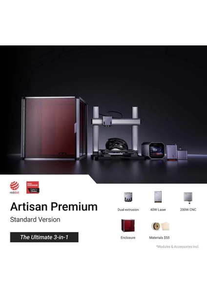 Artisan Premium 3-In-1 3D Printer