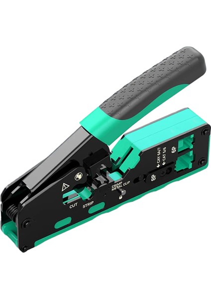 Powermaster Pm-24016 Rj11 Ej45 Telefon Ethernet İnternet Jack Soketi Yeni Nesil Açık Uçlu Fazlalık Traşlayan Jak Sıkma Takma Pensesi