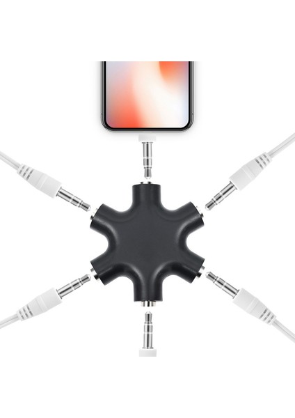 Powermaster PM-24172 6lı 3.5mm Stereo Aux Çoklayıcı