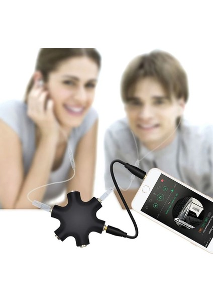 Powermaster PM-24172 6lı 3.5mm Stereo Aux Çoklayıcı
