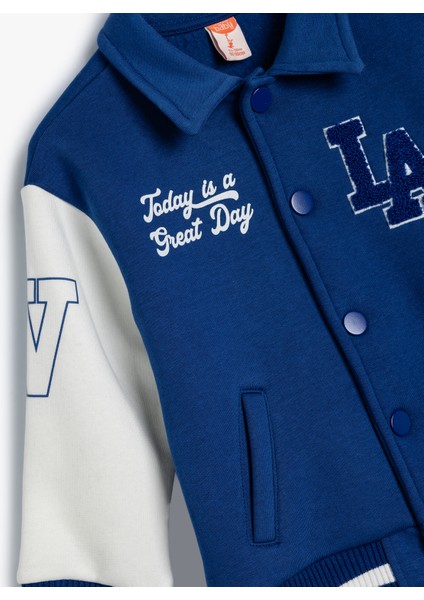 Kolej Ceket Renk Bloklu Cepli Çıtçıt Kapamalı Polo Yaka modelleri