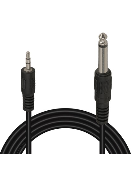 Powermaster PM-15917 6.3 mm Gitar To 3.5 mm Stereo 140 cm Kablo (Ara Kablo)