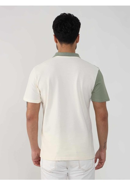 Yeşil Erkek Slim Fit Desenli Polo Yaka T-shirt indirimleri