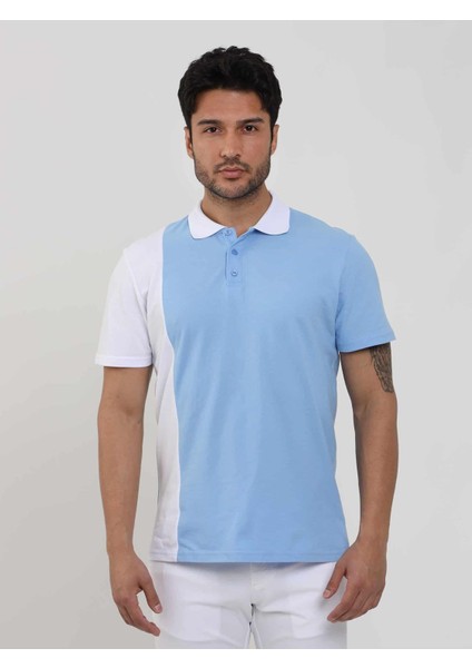 Mavi Erkek Slim Fit Desenli Polo Yaka Tshirt - 105279