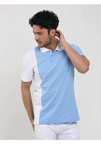 Mavi Erkek Slim Fit Desenli Polo Yaka Tshirt - 105279