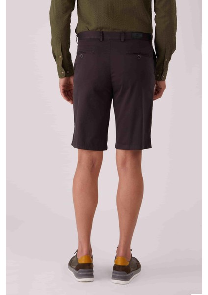 Koyu Gri Erkek Regular Fit Short