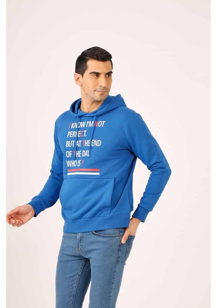 Saks Erkek Regular Fit Kapüşonlu Sweatshirt