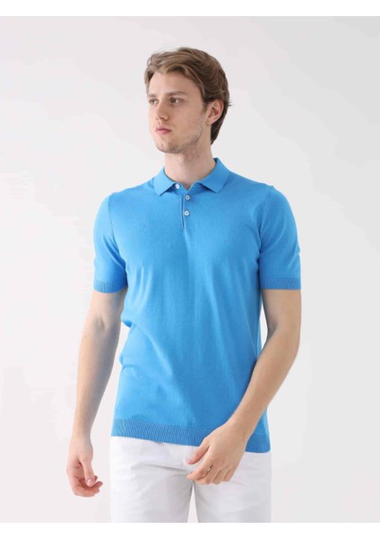 İndigo Erkek Regular Fit Polo Yaka Triko