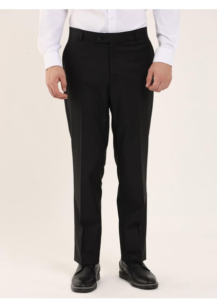 Siyah Erkek Regular Fit Pantolon