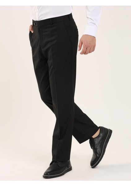 Siyah Erkek Regular Fit Pantolon