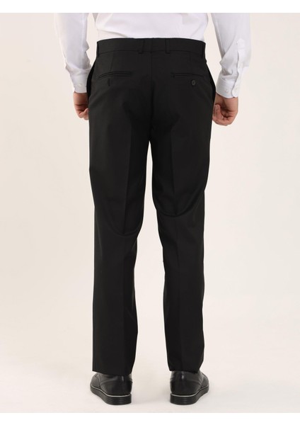 Siyah Erkek Regular Fit Pantolon